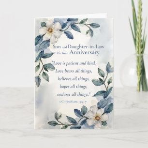 Carte Fête Religieuse de l'Anniversaire de Mariage de Fi