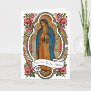 Carte Fête religieuse des mères de Guadalupe 