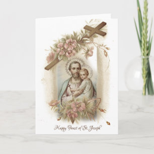 Carte Fête Saint Joseph Enfant Jésus