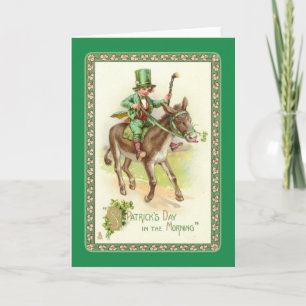 Carte Fête vintage de la St Patrick