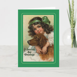 Carte Fête vintage de la St Patrick