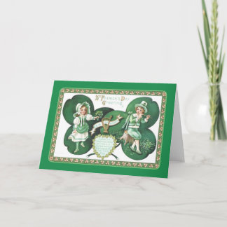 Carte Fête vintage de la St Patrick
