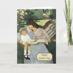 Carte Fête vintage des mères par Jessie Willcox Smith