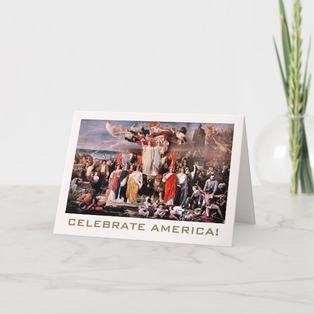 Carte Fêter l'Amérique, 4 juillet Art (Devant)