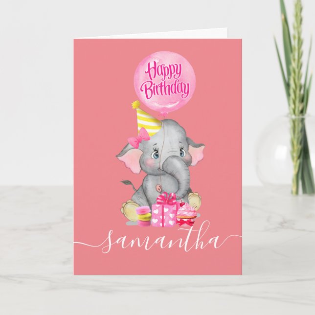 Carte Fêter le 1er anniversaire de Notre Petite Fille ! (Devant)