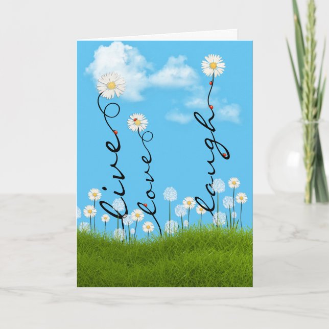 Carte Fêtes d'anniversaire avec Ladybugs (Devant)