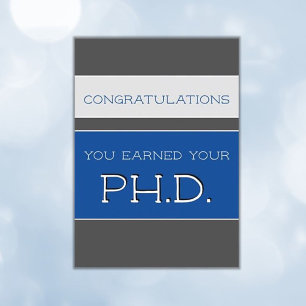 Carte Fêtes de fin d'études au doctorat (Ph.D.)