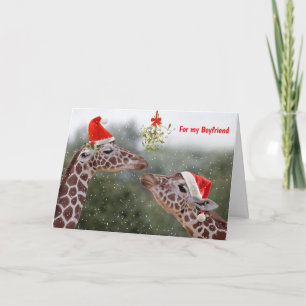 Carte Fêtes de gui PETIT AMI