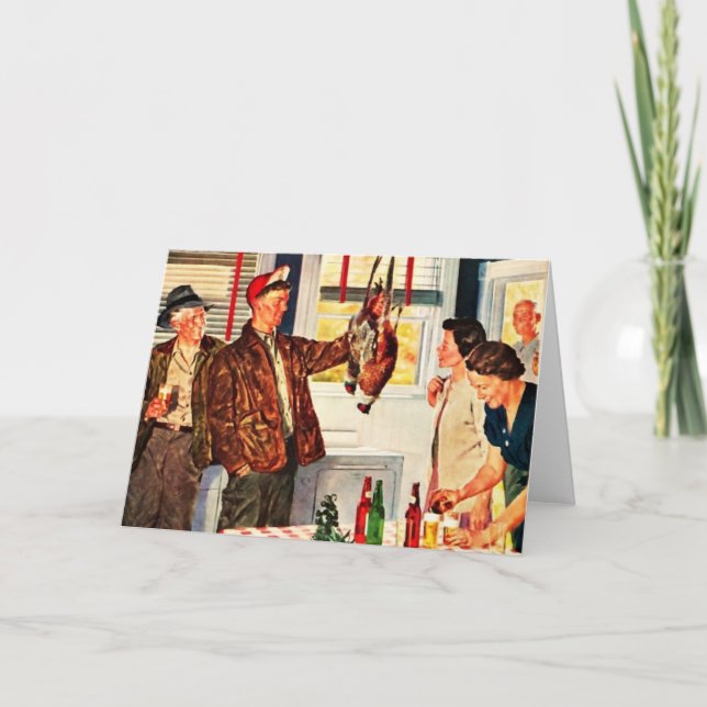 Carte Fêtes des chasseurs d'oiseaux (Devant)