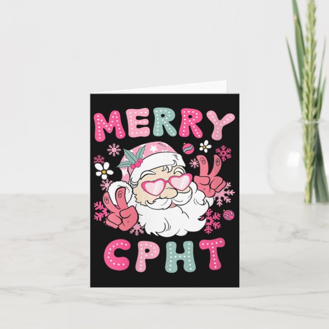 Carte Fêtes Joyeuses Cpht Noël Certifié Pharmacy Tec (Devant)