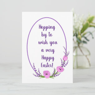 Carte Fêtes romantiques couronnes Tulip fleurs Pâques