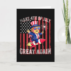 Carte Feu d'artifice patriotique de Donald Trump pour re
