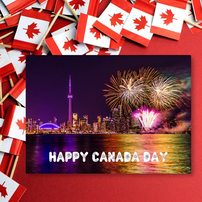 Carte Feu d'artifice Toronto Tour du CN Bonne fête du Ca (Créateur téléchargé)