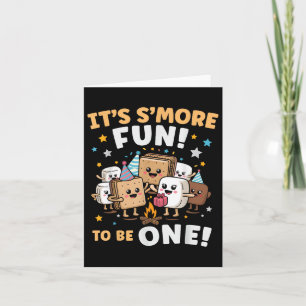 Carte Feu de Campagne Anniversaire Marshmallow Son Plus 