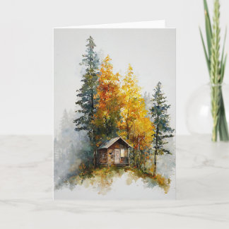 Carte Feuillage Automne En Aquarelles