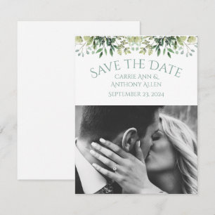 Carte Feuillage de mariage Eucalyptus Aquarelle