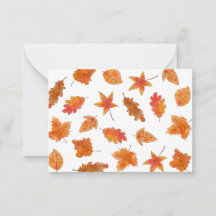 Carte Feuille aquarelle