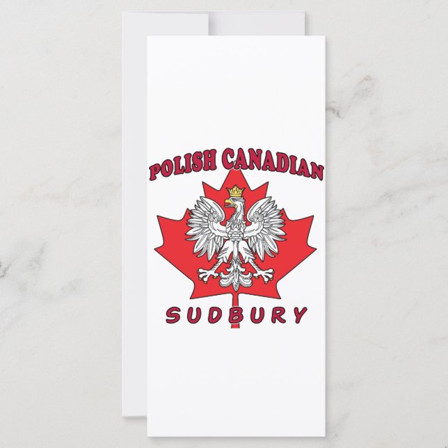 Carte Feuille canadienne de Sudbury (Devant)