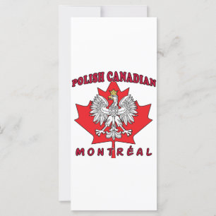 Carte Feuille canadienne polonaise de Montréal