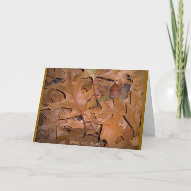 Carte Feuille d'automne (Devant)