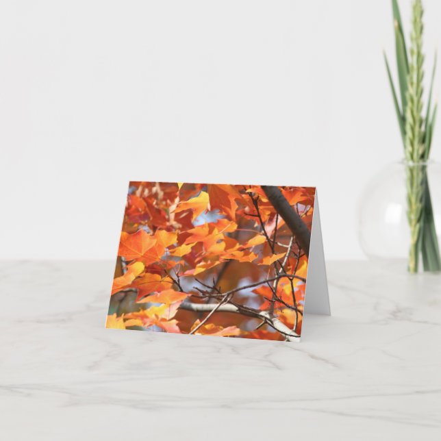 Carte Feuille d'automne 2 (Devant)