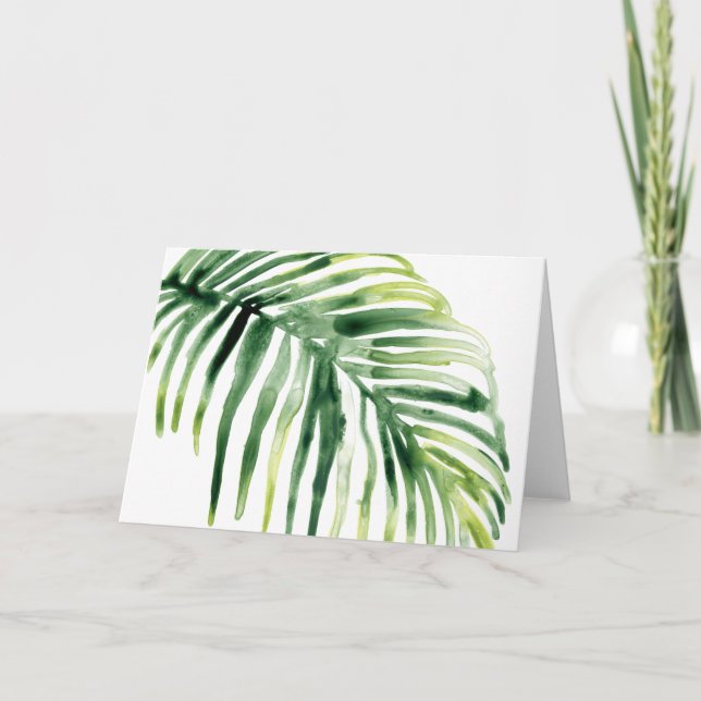 Carte Feuille de bijou tropicale (Devant)