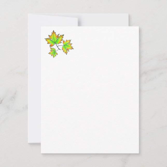 Carte Feuille d'érable (Devant)