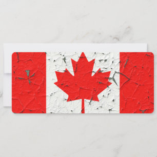 Carte Feuille d'érable rouge du Canada Peinture à peaux 
