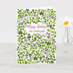 Carte Feuille Godgirl Anniversaire