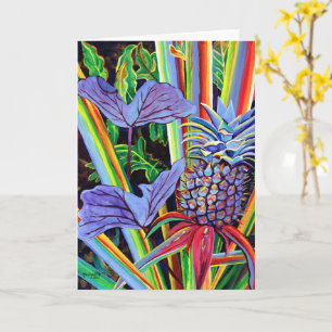 Carte Feuille Hawaiian Pineappy et Taro