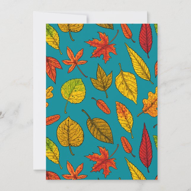 Carte Feuilles d'automne (Devant)