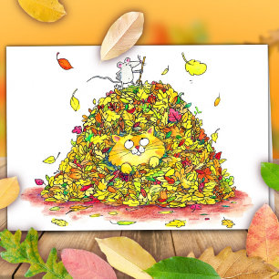 Carte Feuilles d'automne Salutation