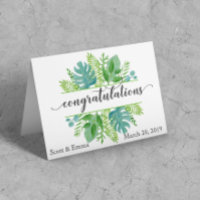 Feuilles de félicitations de mariage personnalisée