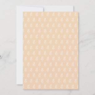 Carte Feuilles en Kraft et papier blanc