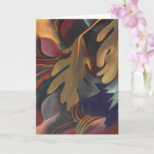 Carte Feuilles sous l'eau | Georgia O'Keeffe | (Orchidée)