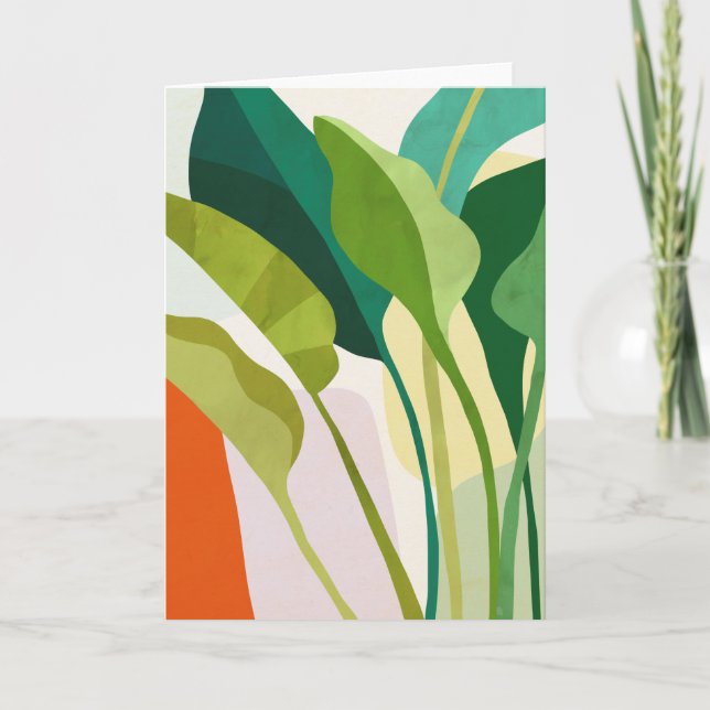 Carte Feuilles tropicaux (Devant)