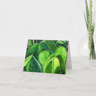 Carte Feuilles verts
