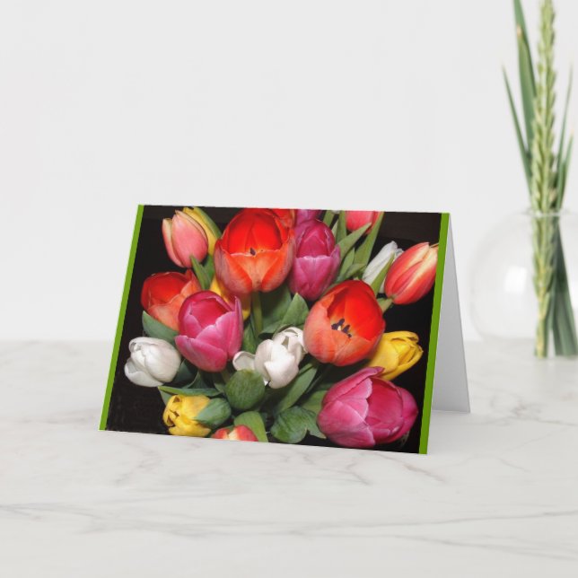 Carte Feux d'artifice de tulipe (Devant)