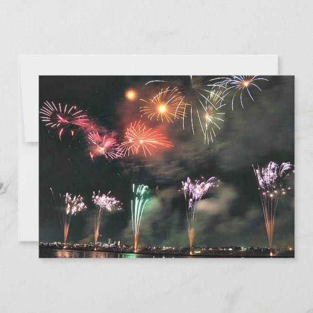 Carte Feux d'artifice spectaculaires (Devant)