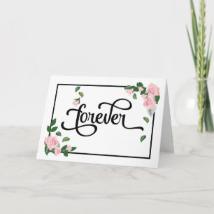 Carte Fiançailles - Forever Will Look Belle sur vous