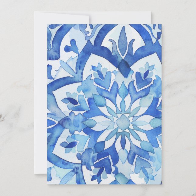 Carte Fiançailles méditerranéenne (Dos)