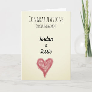 Cartes De Vœux Felicitations Fiancailles Zazzle Ca