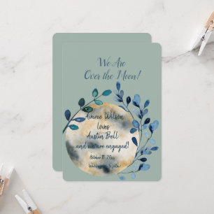 Carte fiançailles sur la lune