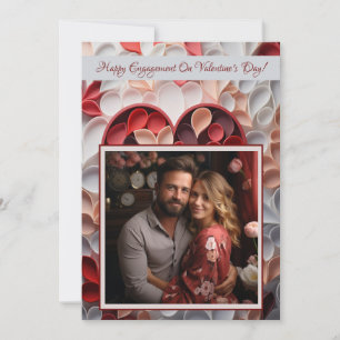 Carte Fiançailles Valentine's Day Lovecore Personnalisé 