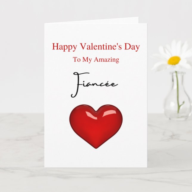 Carte Fiancée Extraordinaire Saint Valentin (Petite plante)