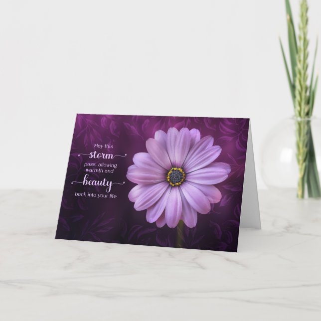 Carte Fibromyalgie se tirer bien avec la marguerite viol (Devant)
