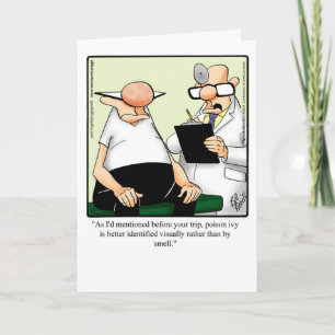 Carte Fiche d'Humour amusante