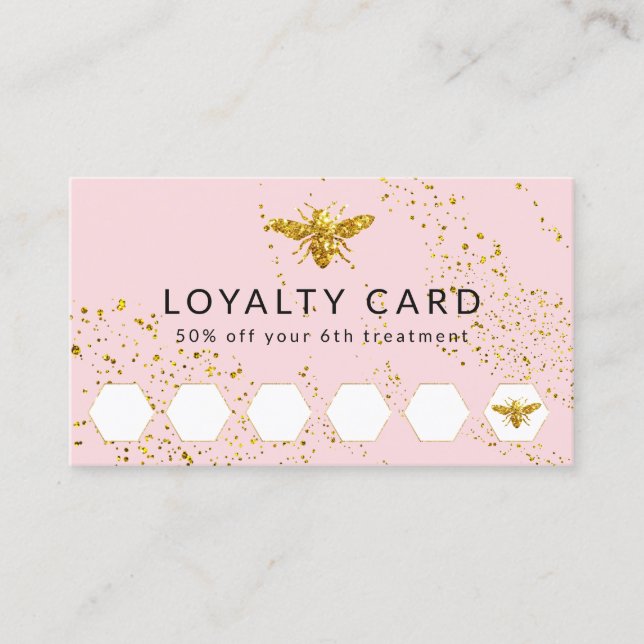 carte fidélité aux abeilles (Devant)