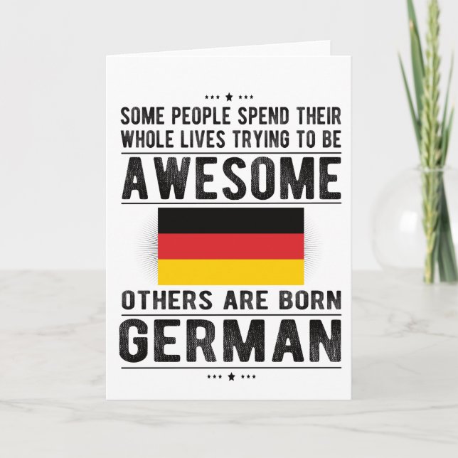 Carte Fier drapeau allemand Allemagne patrimoine racines (Devant)