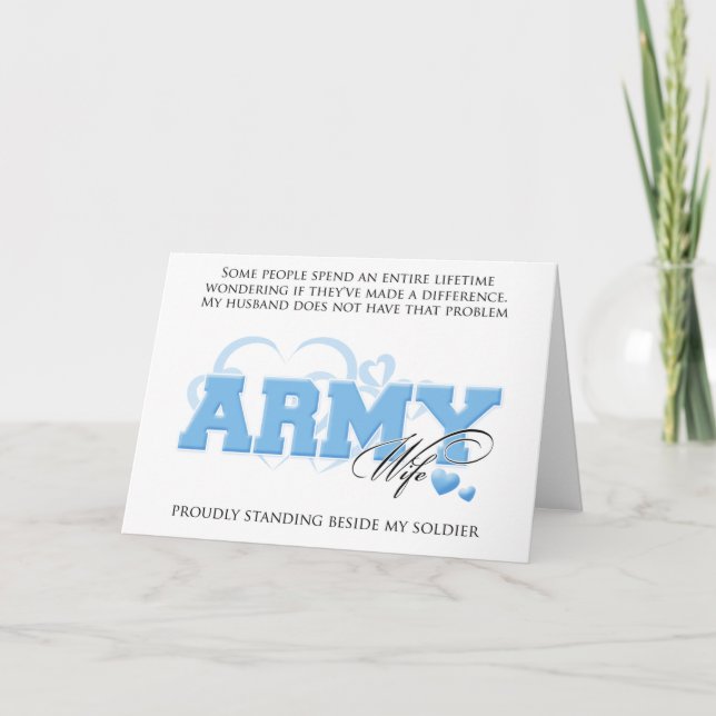 Carte Fier épouse de l'ARMÉE (Devant)